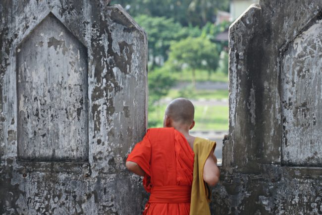 mönch in laos